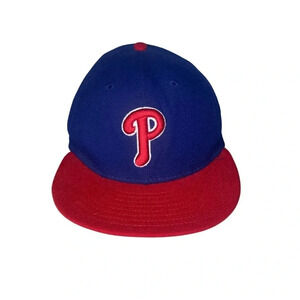 Philadelphia Phillies Snapback Baseball Hat - Blue and Red Authentic MLB